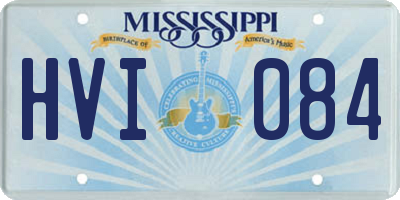 MS license plate HVI084