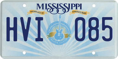 MS license plate HVI085