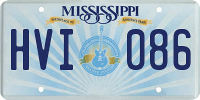 MS license plate HVI086