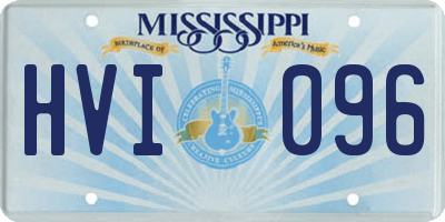 MS license plate HVI096