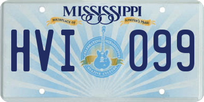 MS license plate HVI099