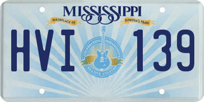 MS license plate HVI139