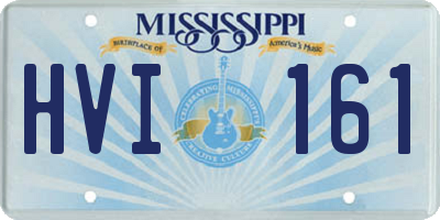 MS license plate HVI161