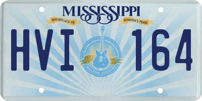 MS license plate HVI164