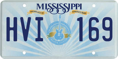 MS license plate HVI169