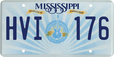 MS license plate HVI176
