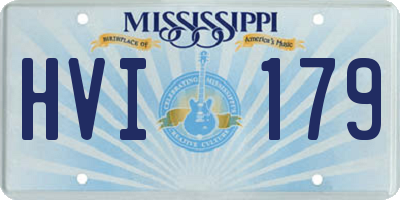 MS license plate HVI179