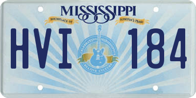 MS license plate HVI184