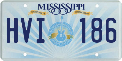 MS license plate HVI186