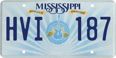 MS license plate HVI187