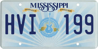 MS license plate HVI199