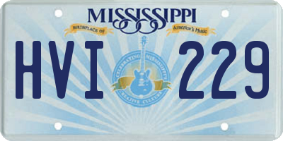MS license plate HVI229