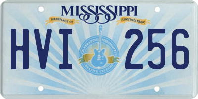 MS license plate HVI256