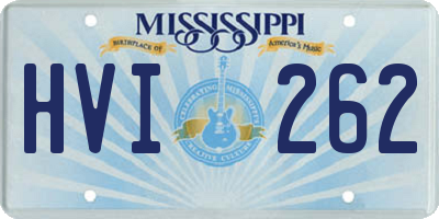 MS license plate HVI262