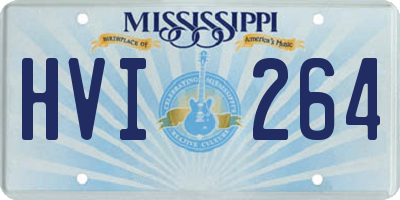 MS license plate HVI264