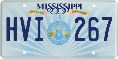 MS license plate HVI267