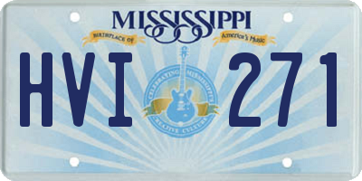 MS license plate HVI271