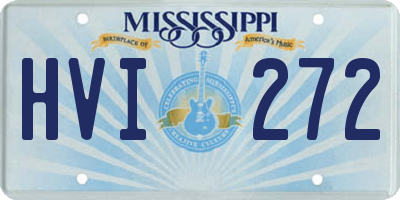 MS license plate HVI272