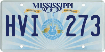 MS license plate HVI273