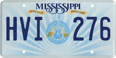 MS license plate HVI276