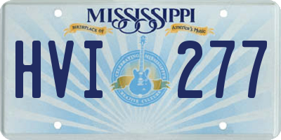 MS license plate HVI277