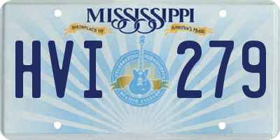 MS license plate HVI279