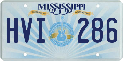 MS license plate HVI286