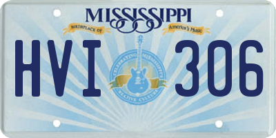 MS license plate HVI306