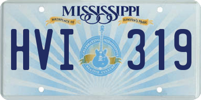 MS license plate HVI319