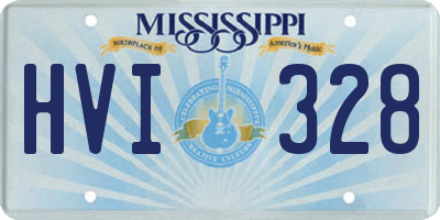 MS license plate HVI328