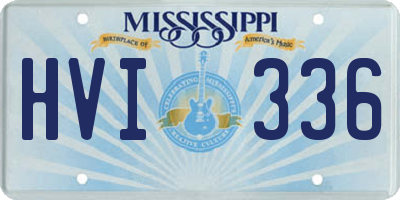 MS license plate HVI336