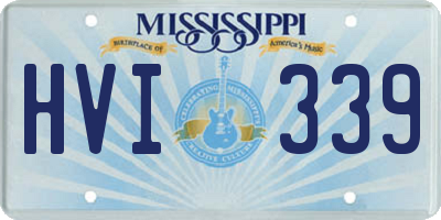MS license plate HVI339