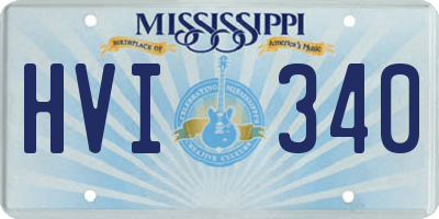 MS license plate HVI340