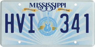 MS license plate HVI341