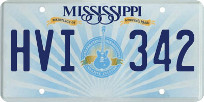 MS license plate HVI342