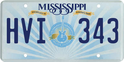 MS license plate HVI343