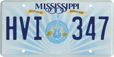 MS license plate HVI347