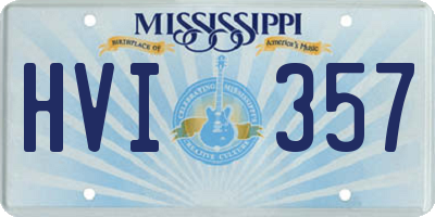 MS license plate HVI357