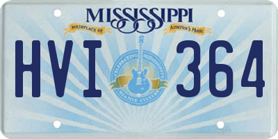 MS license plate HVI364