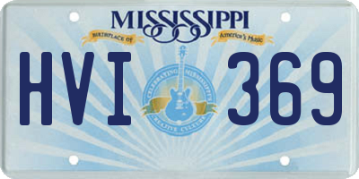 MS license plate HVI369