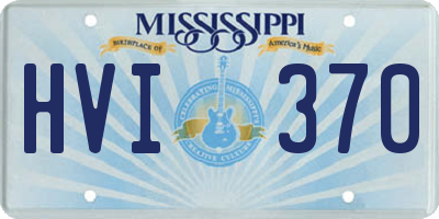 MS license plate HVI370