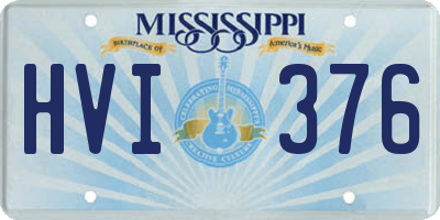 MS license plate HVI376