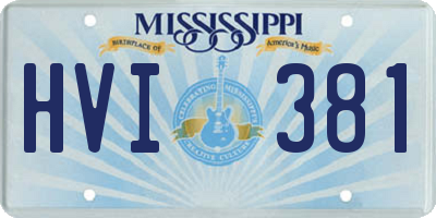 MS license plate HVI381