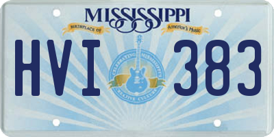 MS license plate HVI383