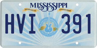 MS license plate HVI391