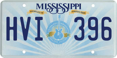 MS license plate HVI396