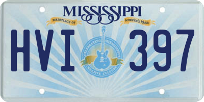 MS license plate HVI397