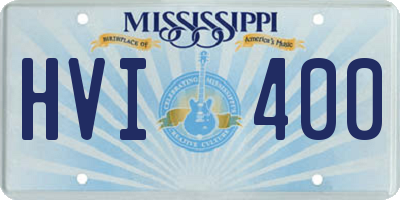 MS license plate HVI400