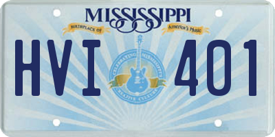 MS license plate HVI401