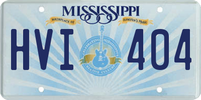 MS license plate HVI404